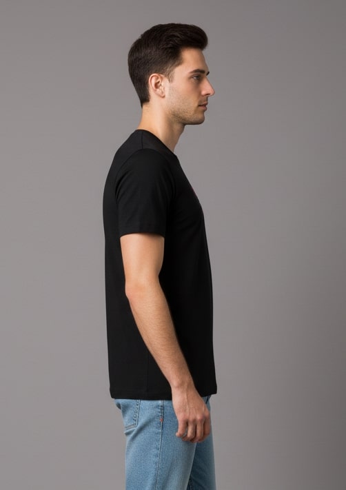 Men’s Outlaws Christmas Printed T-Shirt – 100% Cotton Festive Casual Wear