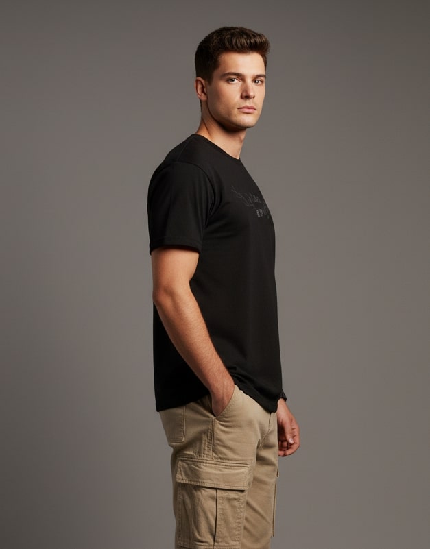 Men’s Outlaws Regular Printed T-Shirt – 100% Cotton Casual Wear