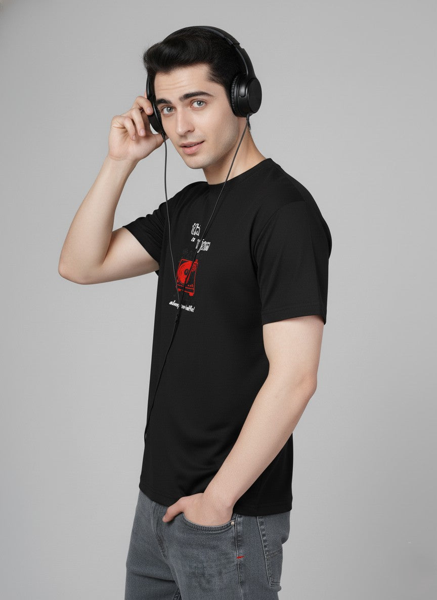 Men’s Outlaws Regular Printed T-Shirt – 100% Cotton Casual Wear