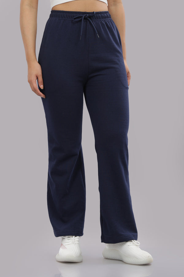 Outlaws Navy Blue Track Pants for Women