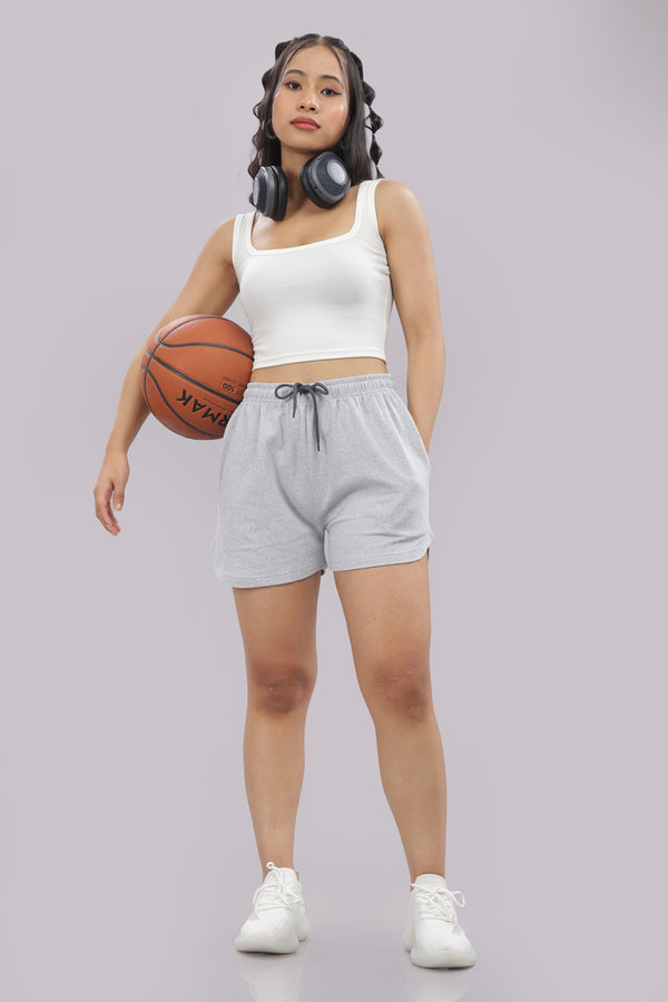 Outlaws Grey Shorts for Women