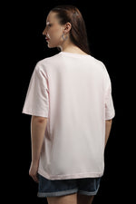 Outlaws Women Floral Print Oversized T Shirt - Light Pink Casual Tee
