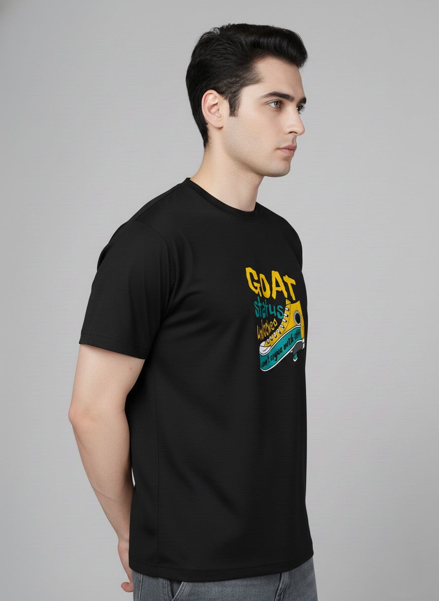 Men’s Outlaws Regular Printed T-Shirt – 100% Cotton Casual Wear