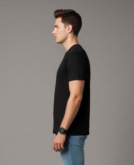 Men’s Outlaws Christmas Printed T-Shirt – 100% Cotton Festive Casual Wear