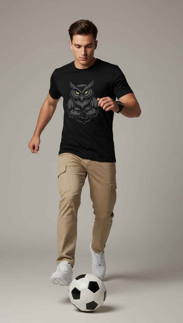 Men’s Outlaws Regular Printed T-Shirt – 100% Cotton Casual Wear