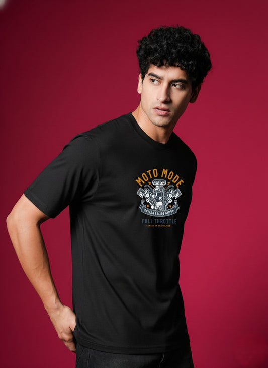 Men’s Outlaws Regular Printed T-Shirt – 100% Cotton Casual Wear