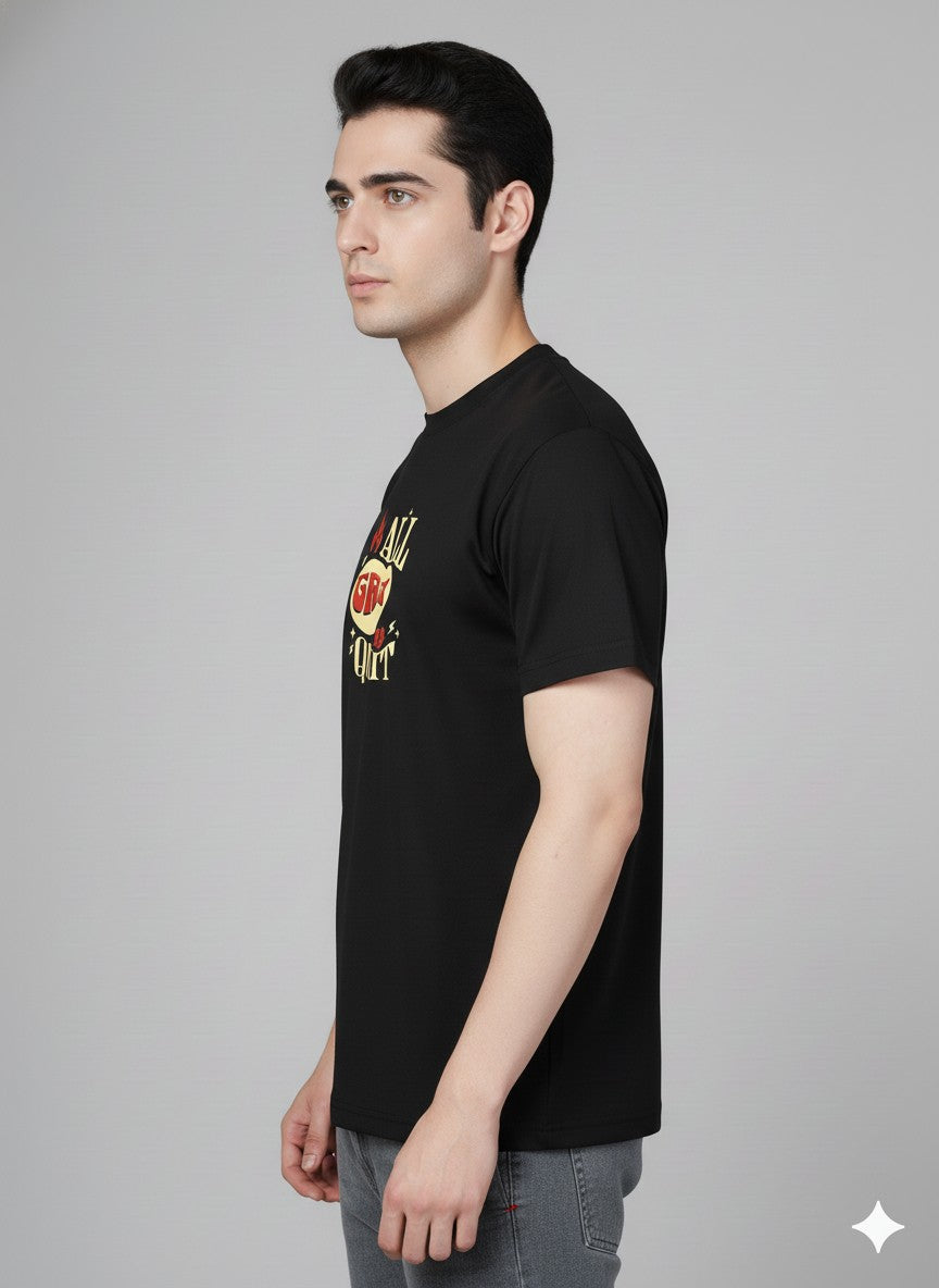 Men’s Outlaws Regular Printed T-Shirt – 100% Cotton Casual Wear