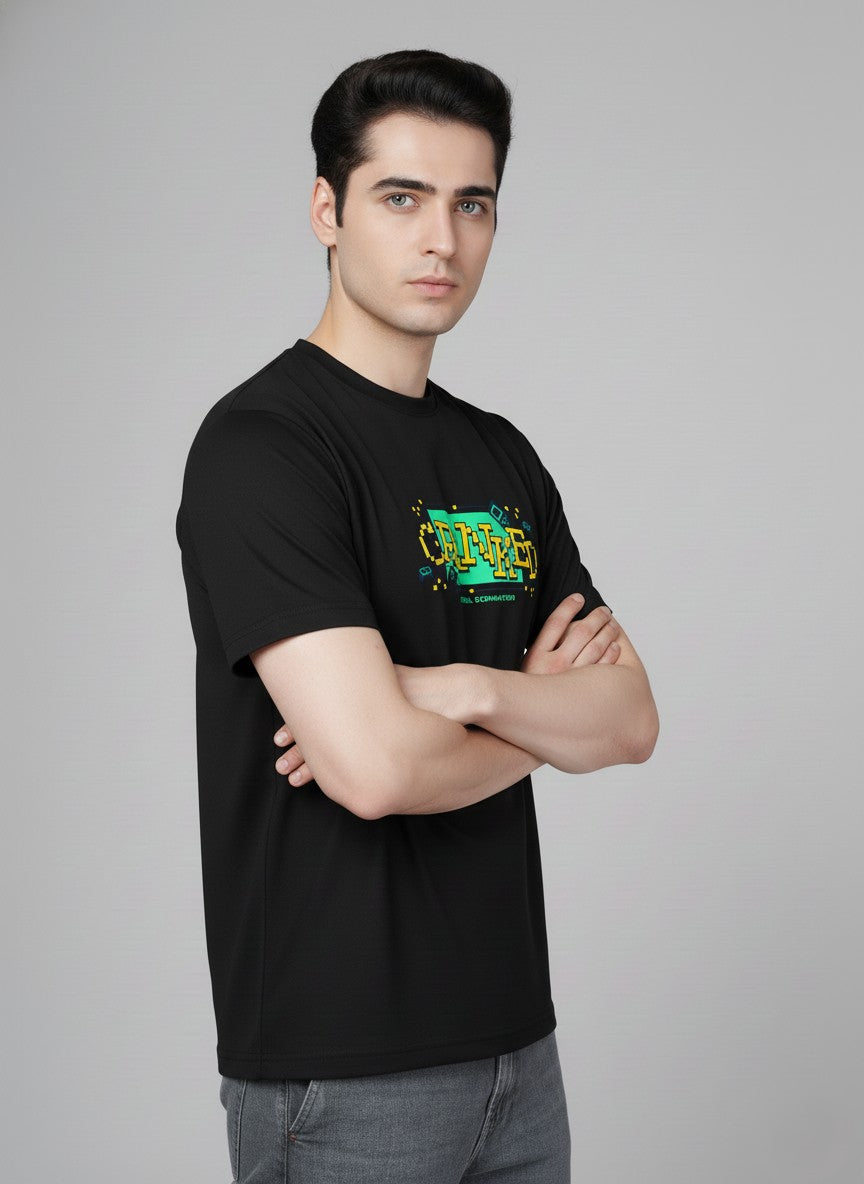 Men’s Outlaws Regular Printed T-Shirt – 100% Cotton Casual Wear