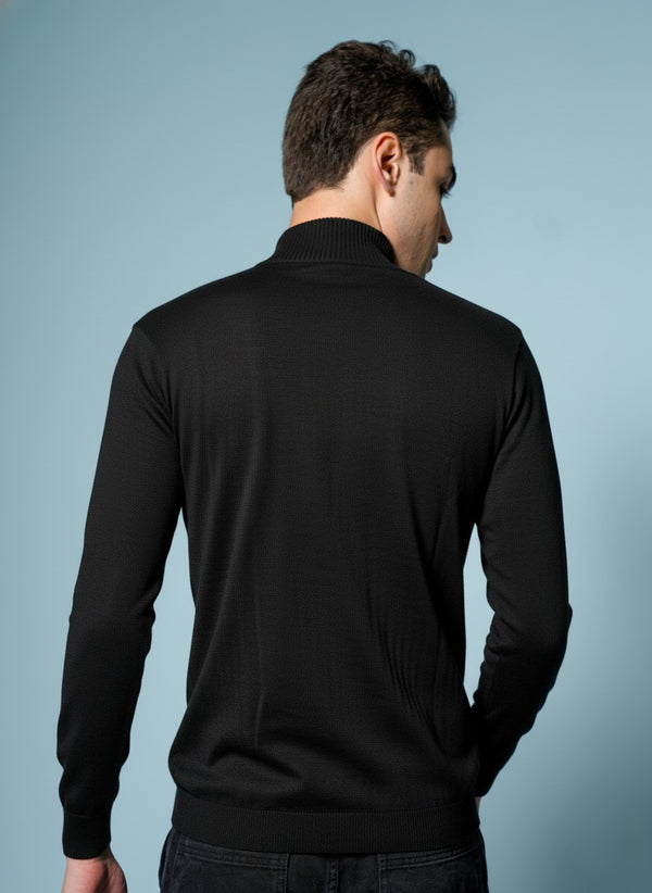 Men’s Pure Cotton Textured Knit Sweater – Premium Comfort & Timeless Style