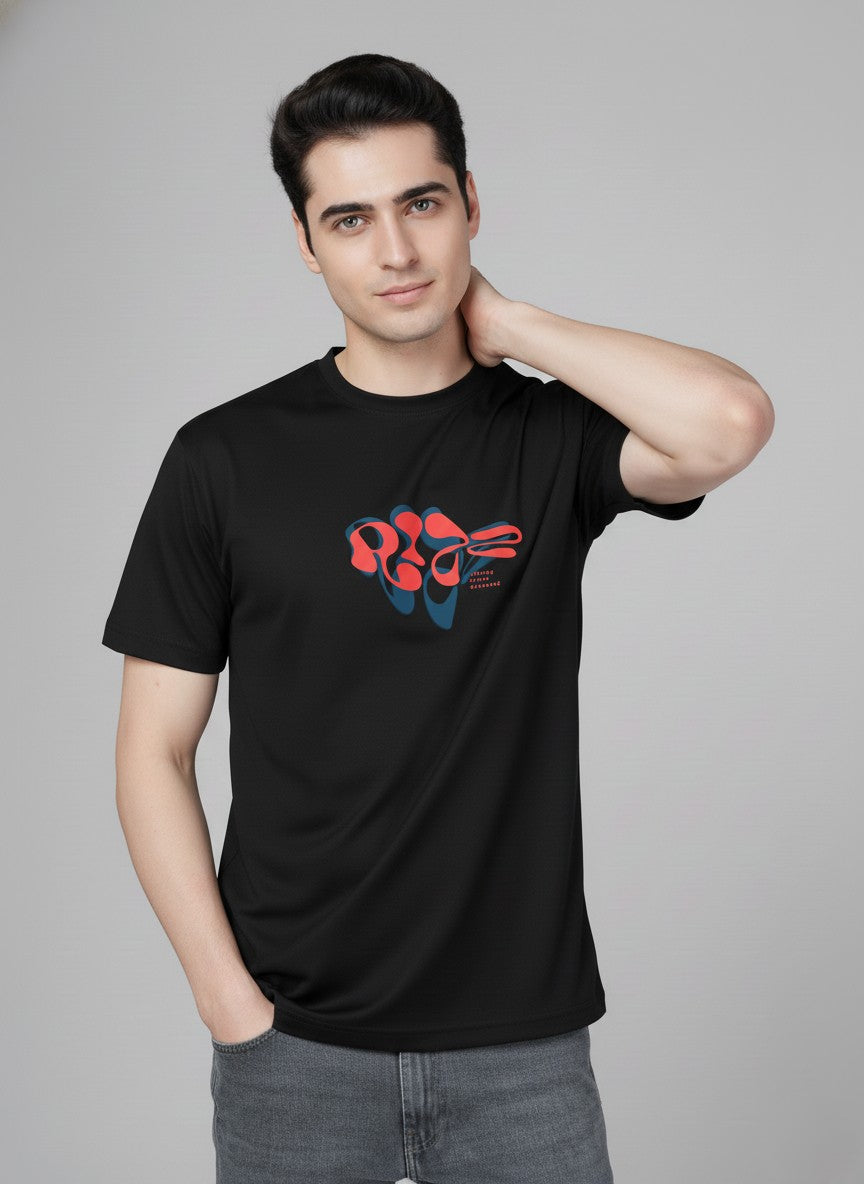 Men’s Outlaws Regular Printed T-Shirt – 100% Cotton Casual Wear