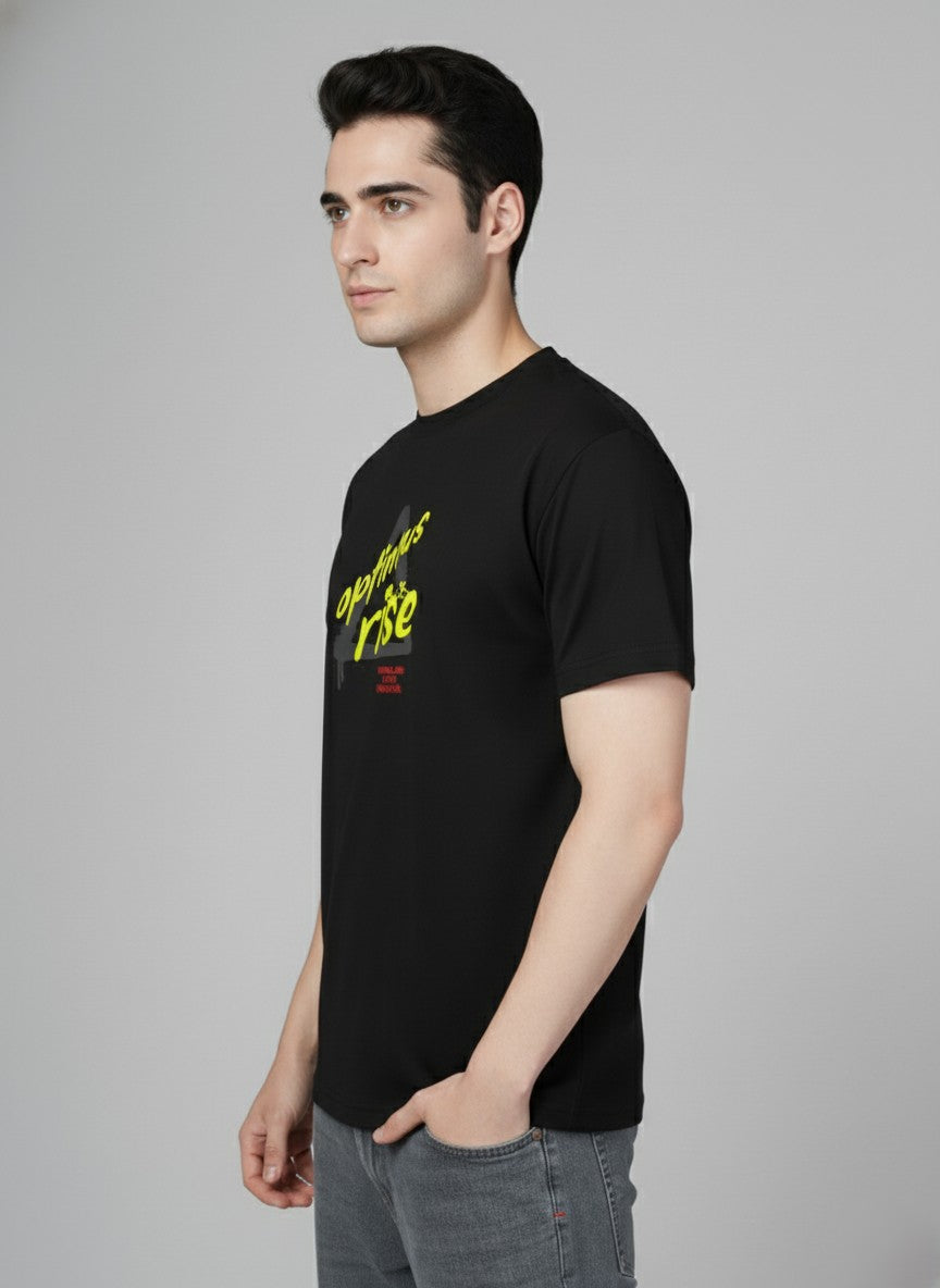 Men’s Outlaws Regular Printed T-Shirt – 100% Cotton Casual Wear