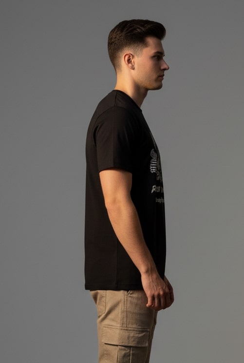 Men’s Outlaws Regular Printed T-Shirt – 100% Cotton Casual Wear