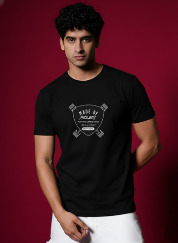 Men’s Outlaws Regular Printed T-Shirt – 100% Cotton Casual Wear