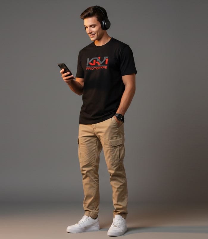 Men’s Outlaws Regular Printed T-Shirt – 100% Cotton Casual Wear