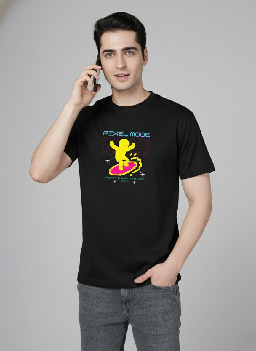 Men’s Outlaws Regular Printed T-Shirt – 100% Cotton Casual Wear