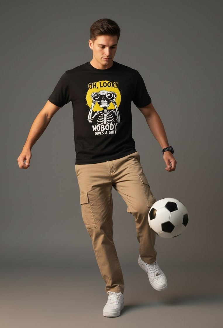 Men’s Outlaws Regular Printed T-Shirt – 100% Cotton Casual Wear