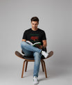Men’s Outlaws Christmas Printed T-Shirt – 100% Cotton Festive Casual Wear