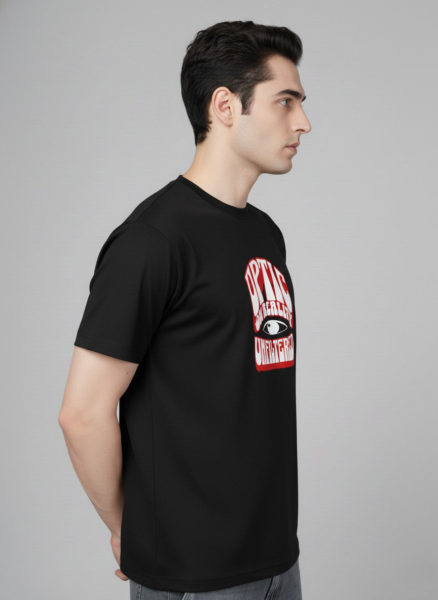 Men’s Outlaws Regular Printed T-Shirt – 100% Cotton Casual Wear