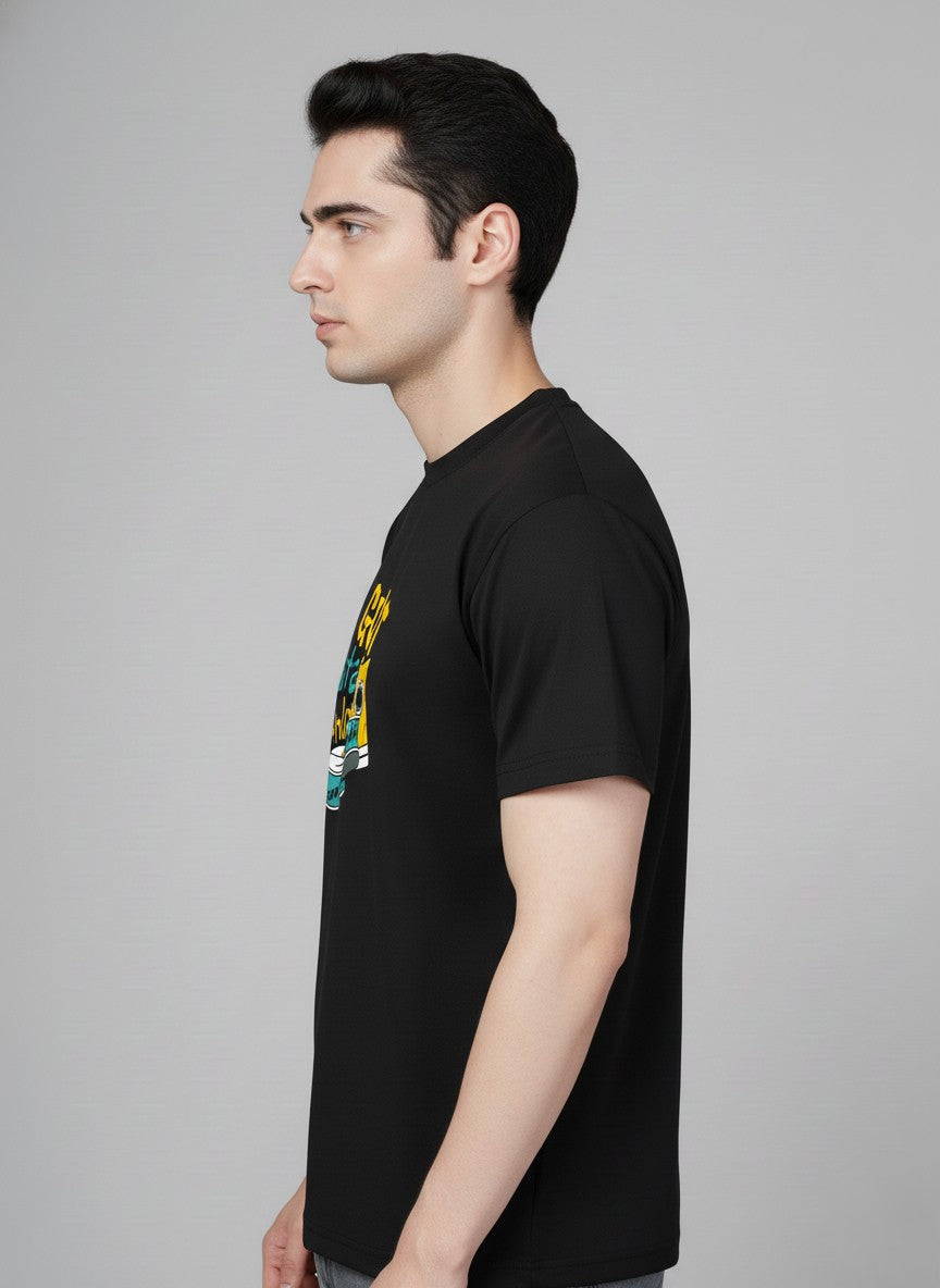 Men’s Outlaws Regular Printed T-Shirt – 100% Cotton Casual Wear