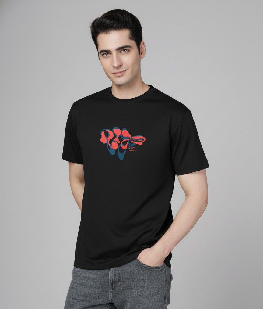 Men’s Outlaws Regular Printed T-Shirt – 100% Cotton Casual Wear