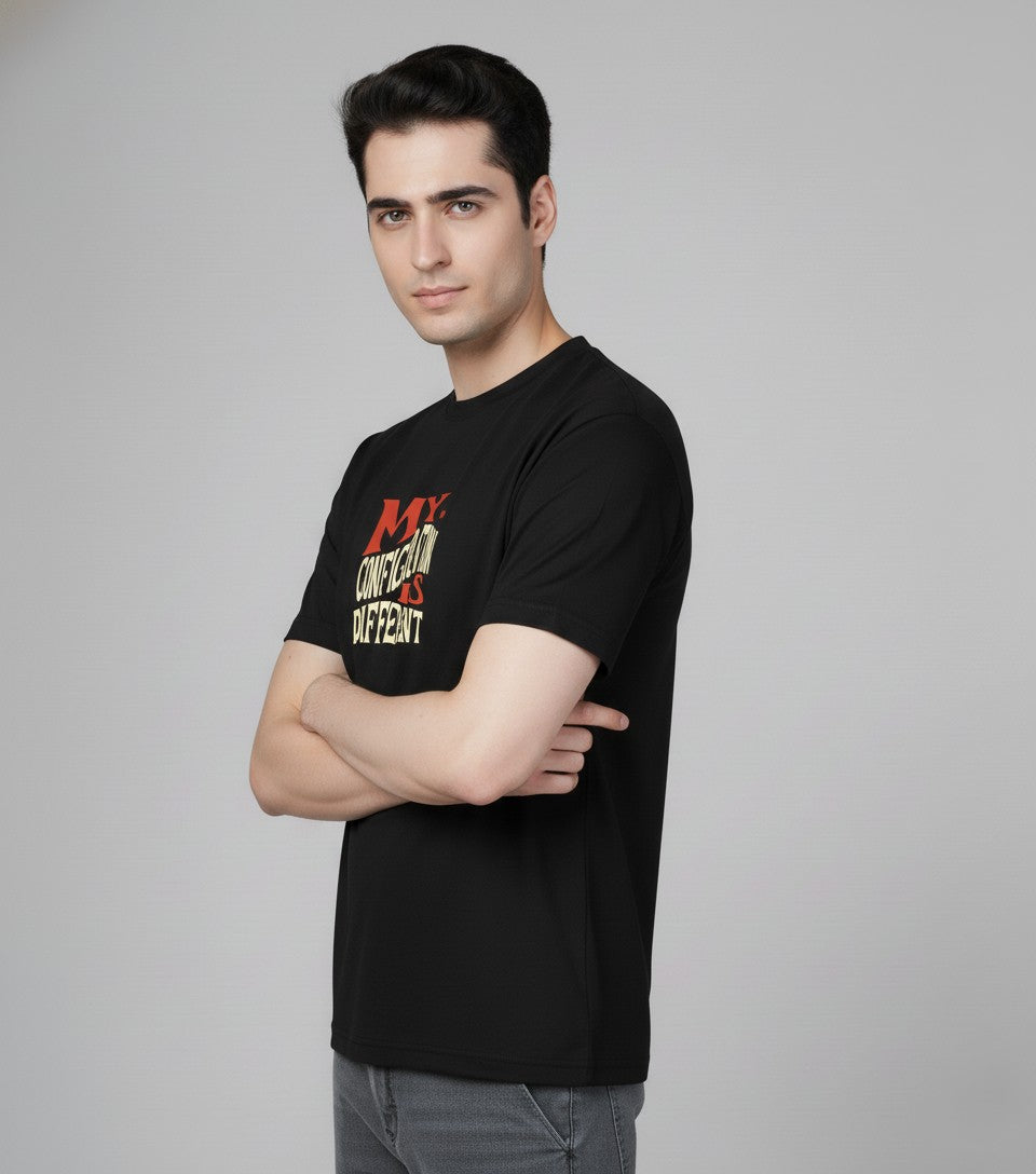 Men’s Outlaws Regular Printed T-Shirt – 100% Cotton Casual Wear