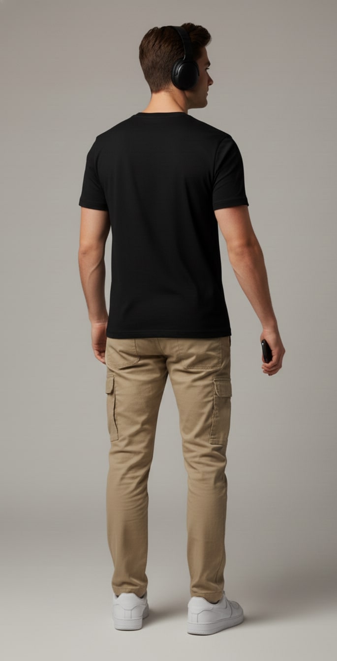 Men’s Outlaws Regular Printed T-Shirt – 100% Cotton Casual Wear