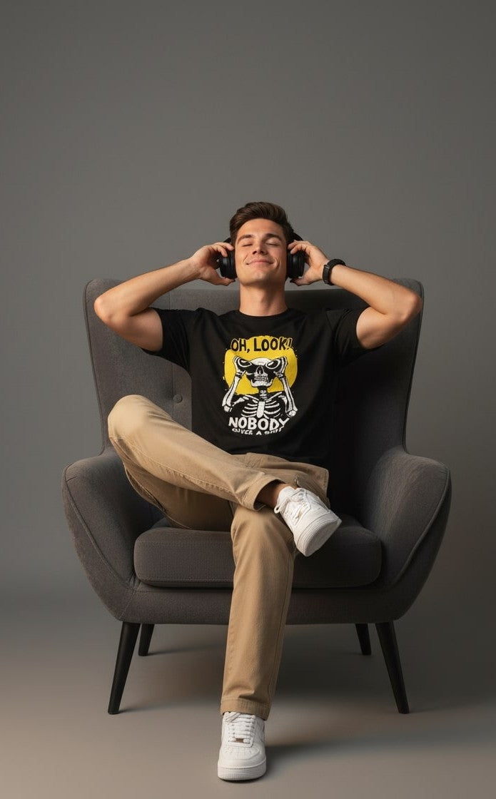 Men’s Outlaws Regular Printed T-Shirt – 100% Cotton Casual Wear