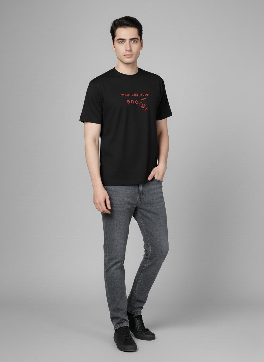 Men’s Outlaws Regular Printed T-Shirt – 100% Cotton Casual Wear