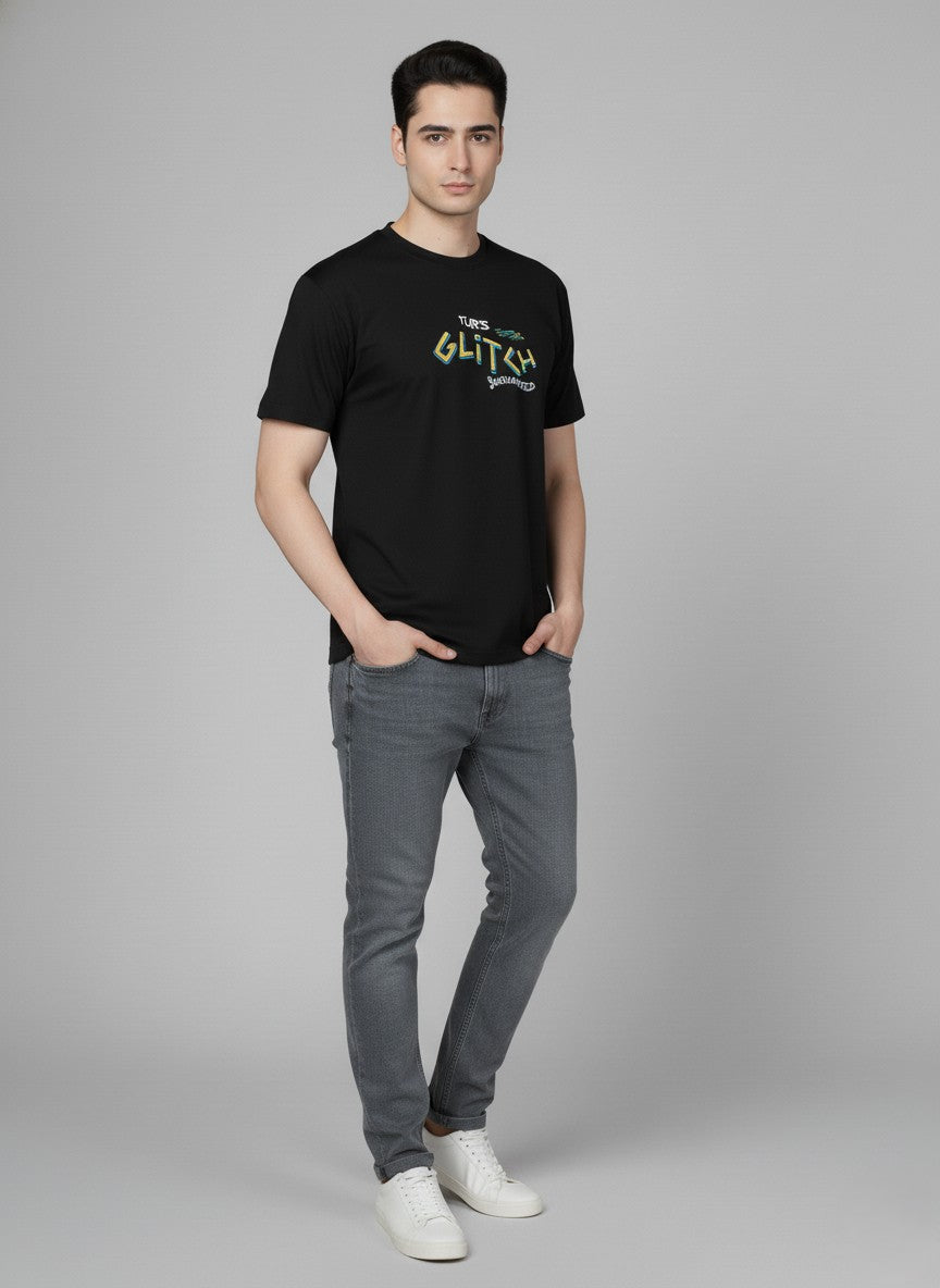 Men’s Outlaws Regular Printed T-Shirt – 100% Cotton Casual Wear