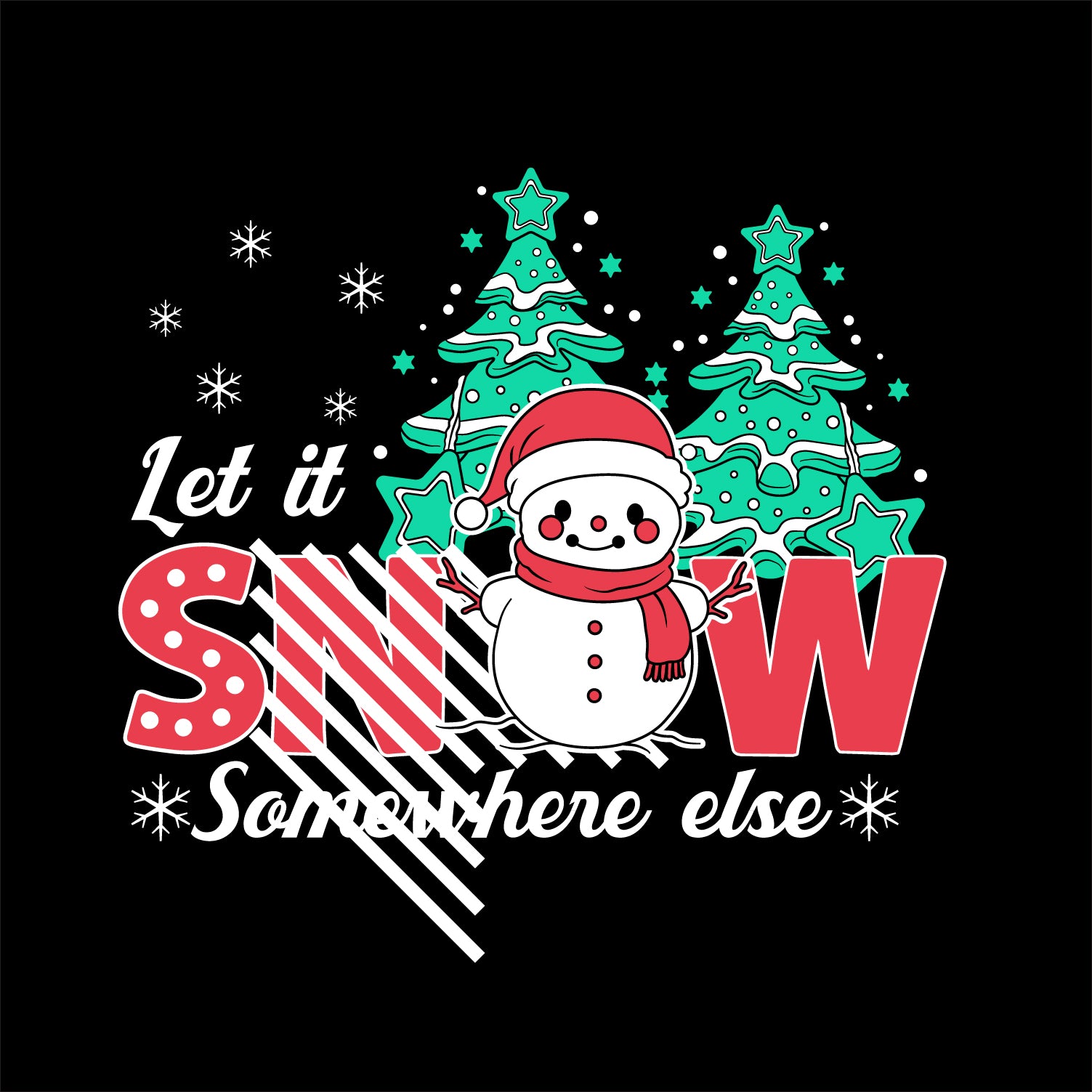 Men’s Outlaws Christmas Printed T-Shirt – 100% Cotton Festive Casual Wear