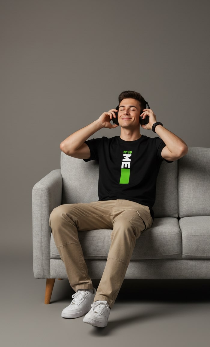 Men’s Outlaws Regular Printed T-Shirt – 100% Cotton Casual Wear