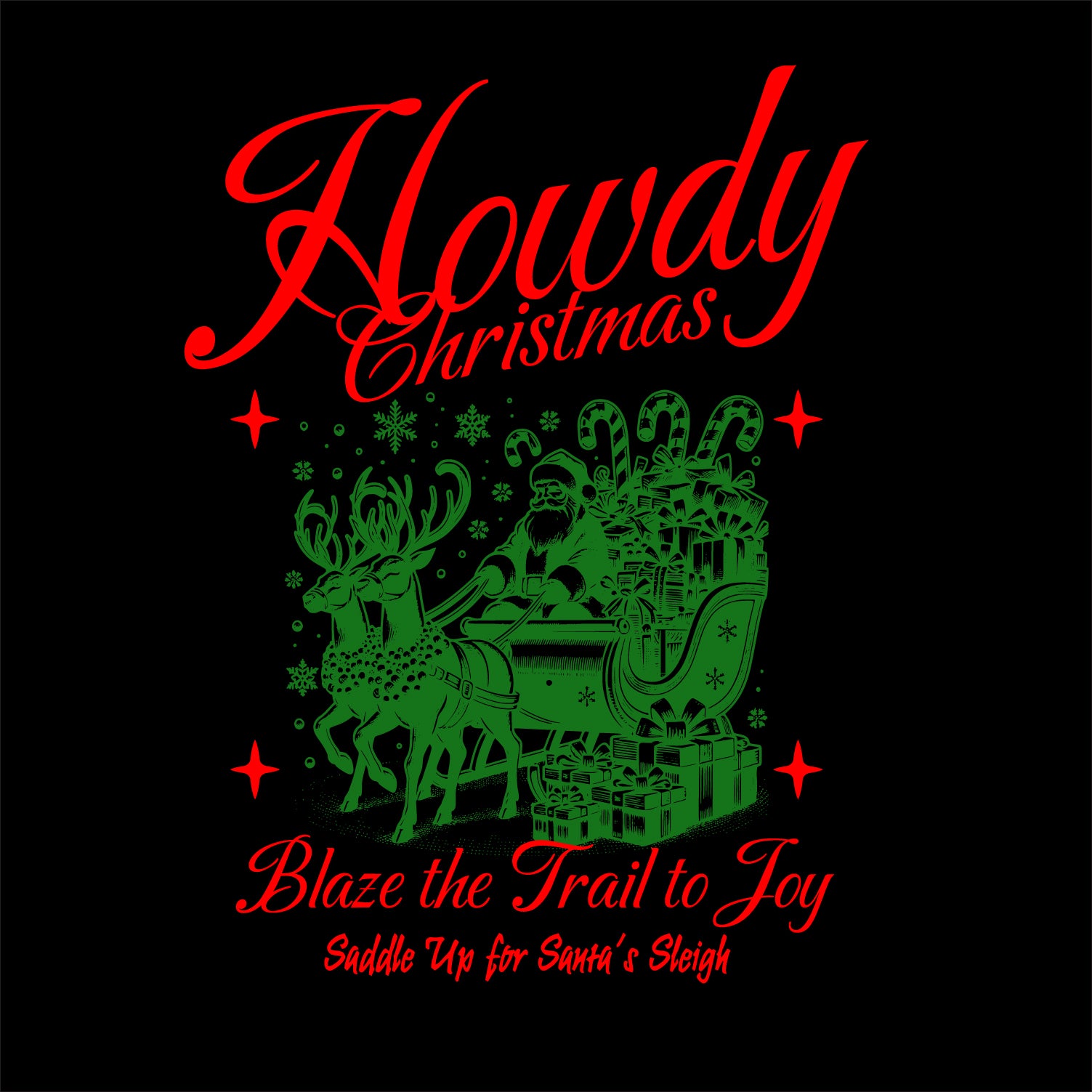 Men’s Outlaws Christmas Printed T-Shirt – 100% Cotton Festive Casual Wear