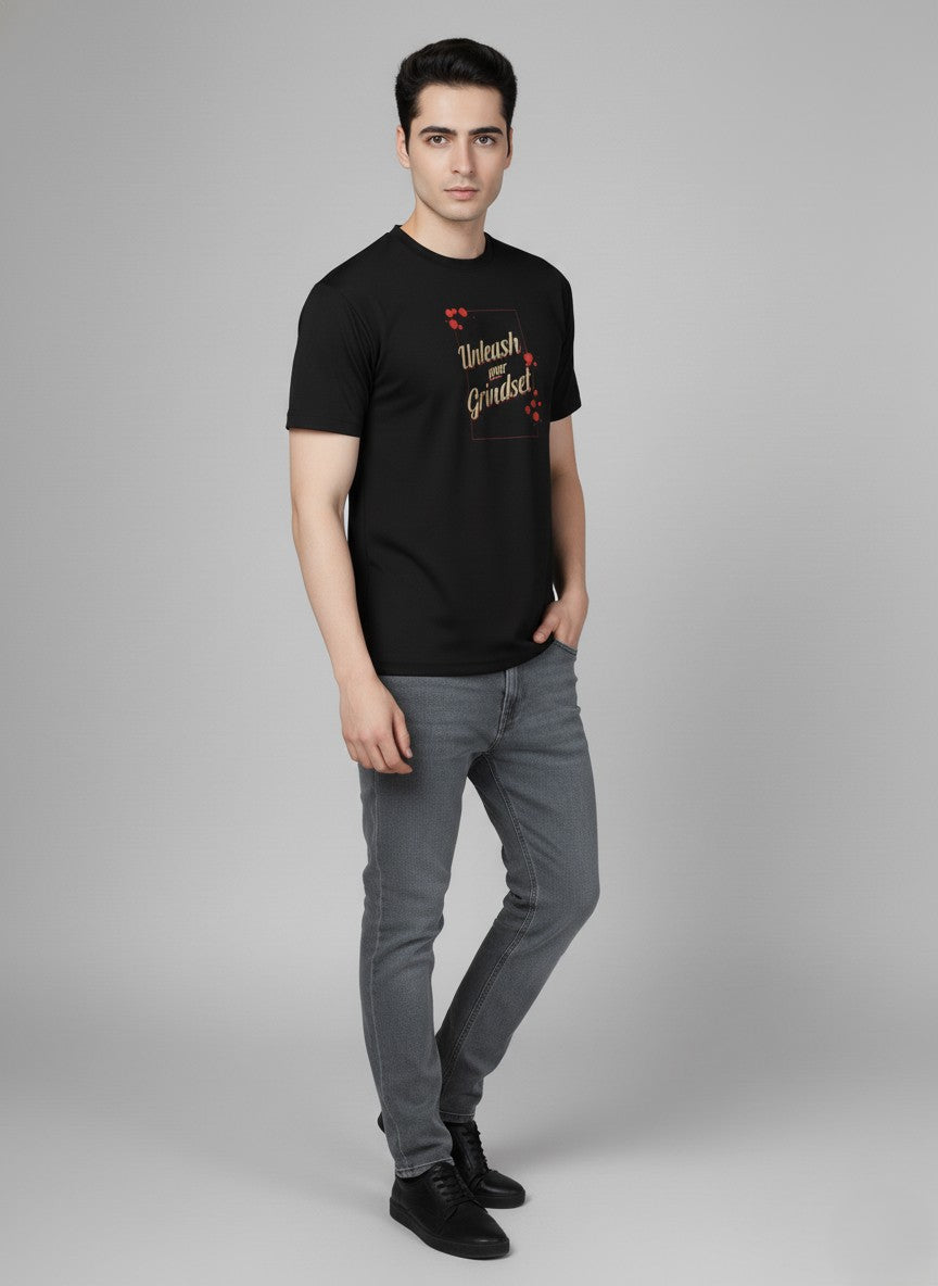 Men’s Outlaws Regular Printed T-Shirt – 100% Cotton Casual Wear