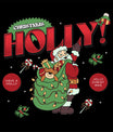 Men’s Outlaws Christmas Printed T-Shirt – 100% Cotton Festive Casual Wear