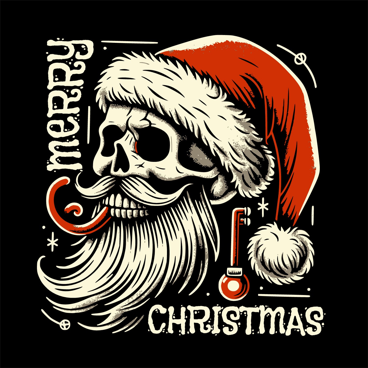 Men’s Outlaws Christmas Printed T-Shirt – 100% Cotton Festive Casual Wear