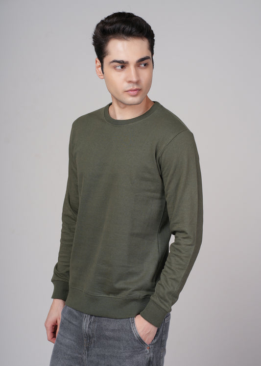 Outlaws Olive Sweatshirt for Men