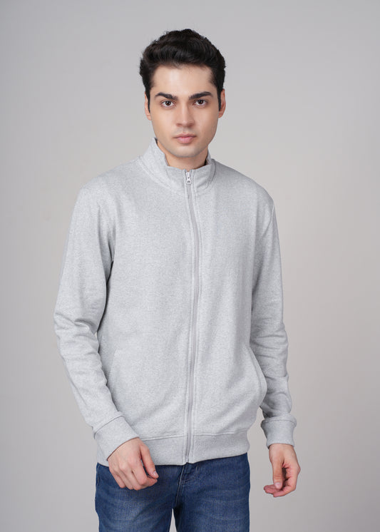 Outlaws Grey Sweat Jacket for Men