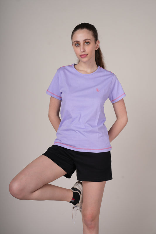 Outlaws Lavender Stylish  T-shirt for Workout