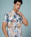 Men’s Printed Rayon Shirt with Mandarin Collar – Soft & Stylish Casual Wear
