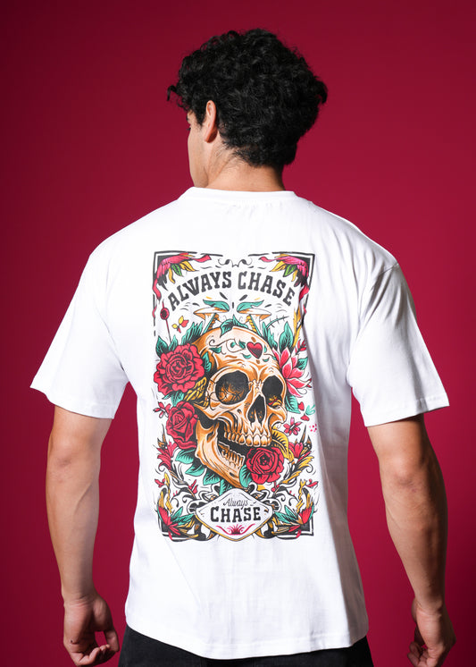 Outlaws White Oversized T-Shirt – 100% Cotton Streetwear Style