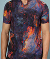 Men’s Abstract Printed Rayon Shirt – Soft & Stylish Party Wear