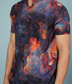 Men’s Abstract Printed Rayon Shirt – Soft & Stylish Party Wear