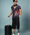 Men’s Abstract Printed Rayon Shirt – Soft & Stylish Party Wear
