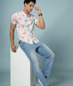 Men’s Abstract Print Rayon Shirt – Vibrant & Breezy Summer Style