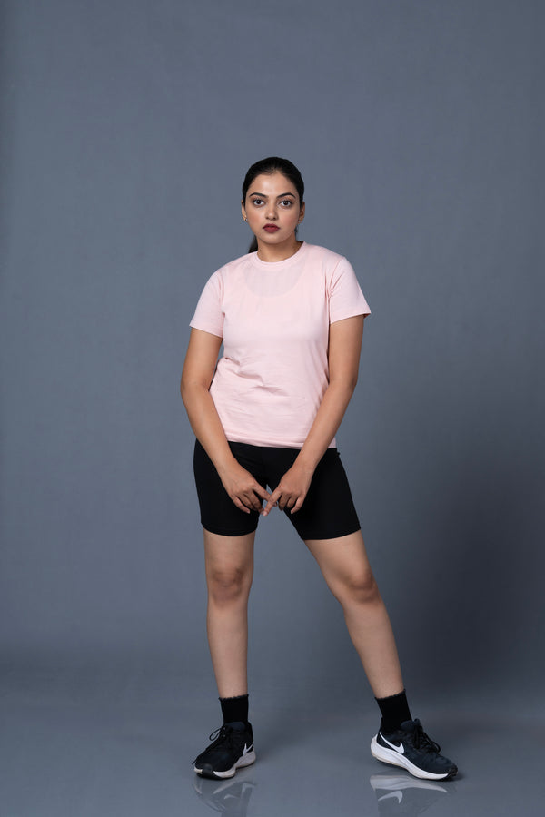 Solid Regular Fit Women’s Casual T-Shirt