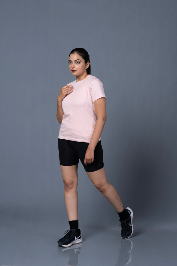 Solid Regular Fit Women’s Casual T-Shirt
