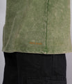 Outlaws Acid Wash Olive T-Shirt for Men