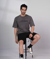 Outlaws Acid Wash Grey T-Shirt for Men