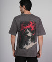 Outlaws Acid Wash Grey T-Shirt for Men
