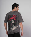 Outlaws Acid Wash Grey T-Shirt for Men